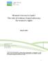 Women s Access to Land: 1 The role of evidence-based advocacy for women s rights