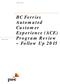 BC Ferries Automated Customer Experience (ACE) Program Review Follow Up 2015