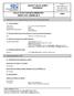 SAFETY DATA SHEET Revised edition no : 0 SDS/MSDS Date : 26 / 6 / 2012