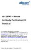 ab Mouse Antibody Purification Kit Protocol