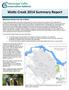 Watts Creek 2014 Summary Report