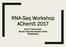 RNA-Seq Workshop AChemS Sunil K Sukumaran Monell Chemical Senses Center Philadelphia