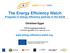 The Energy Efficiency Watch Progress in energy efficiency policies in the EU28