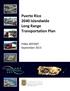 Puerto Rico 2040 Islandwide Long Range Transportation Plan. FINAL REPORT September 2013