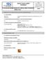 SAFETY DATA SHEET Revised edition no : 0 SDS/MSDS Date : 8 / 12 / 2012