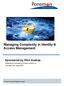 Managing Complexity in Identity & Access Management