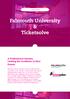 Falmouth University & Ticketsolve