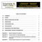 TABLE OF CONTENTS 1.0 SUMMARY SCOPE REGULATIONS AND POLICIES DEFINITIONS RESPONSIBILITIES... 2