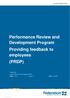 Human Resources. Performance Review and Development Program Providing feedback to employees (PRDP)