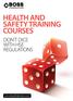 HEALTH AND SAFETY TRAINING COURSES