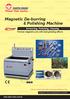 Magnetic De-burring & Polishing Machine