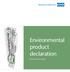 Environmental product declaration. KONE MonoSpace Special