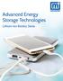 Advanced Energy Storage Technologies. Lithium-Ion Battery Series