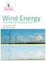Report released by. Wind Energy. A National Perspective. Keshia Atwood, M.B.A. Ball State University