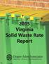 2015 Virginia Solid Waste Rate Report