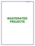 2012 WASTEWATER PROJECTS