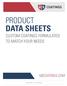 PRODUCT DATA SHEETS CUSTOM COATINGS FORMULATED TO MATCH YOUR NEEDS USCOATINGS.COM // St. Louis, Missouri