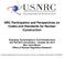 NRC Participation and Perspectives on Codes and Standards for Nuclear Construction