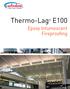 Coatings - Linings - Fireproofing. Thermo-Lag E100. Epoxy Intumescent Fireproofing