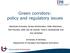 Green corridors: policy and regulatory issues