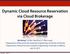 Dynamic Cloud Resource Reservation via Cloud Brokerage