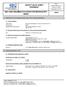 SAFETY DATA SHEET Revised edition no : 0 SDS/MSDS Date : 6 / 7 / 2012