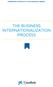 FRAMEWORK & PRINCIPLES OF INTERNATIONAL BANKING THE BUSINESS INTERNATIONALIZATION PROCESS