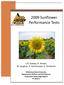 2009 Sunflower Performance Tests