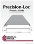 Precision-Loc. Product Guide .87 12 COVERAGE HELPFUL INFORMATION ON PANELS, TRIMS AND ACCESSORIES C GUID_PROD_PRECEISIONLOC_