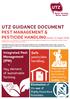 UTZ GUIDANCE DOCUMENT PEST MANAGEMENT & PESTICIDE HANDLING