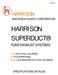 HARRISON SUPERDUCT HARRISON FUME EXHAUST SYSTEMS MACHINE & PLASTIC CORPORATION SPECIFICATIONS CATALOG