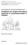 Guidelines for simple silvicultural practices in community forests in Vietnam
