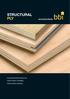 STRUCTURAL PLY. wood products CD AND DD STRUCTURAL PLY STRUCTURAL FLOORING STRUCTURAL ROOFING