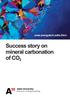 Success story on mineral carbonation of CO 2