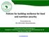 Policies for building resilience for food and nutrition security