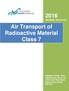 2016 REVISED: Air Transport of Radioactive Material Class 7
