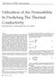Utilization of Air Permeability In Predicting The Thermal Conductivity