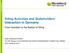 Siting Activities and Stakeholders Interaction in Germany