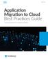 Application Migration to Cloud Best Practices Guide