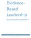 Evidence- Based Leadership