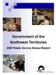 Government of the Northwest Territories Public Service Annual Report