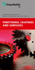 FRAUNHOFER INSTITUTE FOR SURFACE ENGINEERING AND THIN FILMS IST FUNCTIONAL COATINGS AND SURFACES