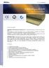 FIBRANgeo R-050. Stonewool Insulation Roll. Product Description. Advantages TECHNICAL DATA SHEET