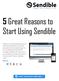 5 Great Reasons to Start Using Sendible