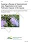 Scoping a Review of Neonicotinoid Use, Registration and Insect Pollinator Impacts in Minnesota