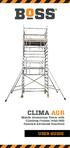CLIMA AGR. Mobile Aluminium Tower with Climbing Frames 1450/850 Camlock Advanced Guardrail USER GUIDE