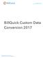 BillQuick Custom Data Conversion 2017