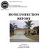 HOME INSPECTION REPORT