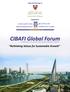 CIBAFI Global Forum. Rethinking Values for Sustainable Growth. Under the Patronage of. Organised by