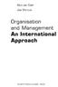 Organisation and Management An International Approach